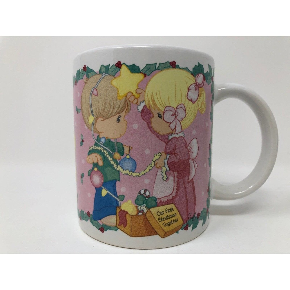 Our First Christmas Coffee Mug My Favorite Star 1997 Enesco Precious Moments